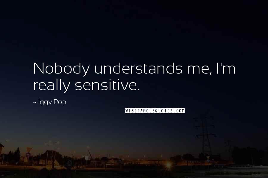 Iggy Pop Quotes: Nobody understands me, I'm really sensitive.