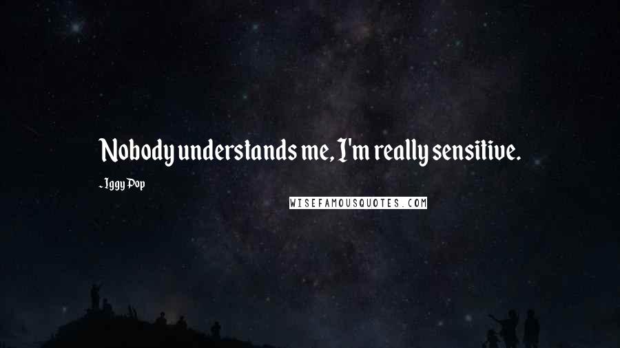 Iggy Pop Quotes: Nobody understands me, I'm really sensitive.