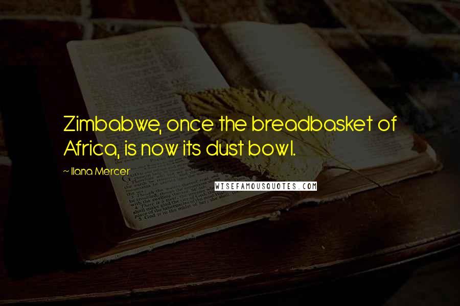 Ilana Mercer Quotes: Zimbabwe, once the breadbasket of Africa, is now its dust bowl.