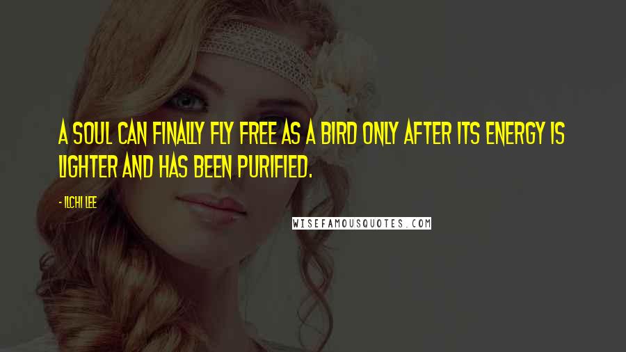 Ilchi Lee Quotes: A soul can finally fly free as a bird only after its energy is lighter and has been purified.