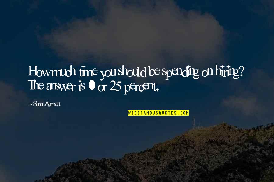 0-100 Quotes By Sam Altman: How much time you should be spending on