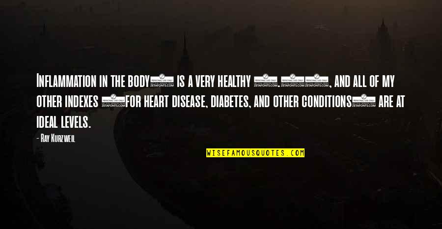 01 Quotes By Ray Kurzweil: Inflammation in the body) is a very healthy 01 Quotes By Ray Kurzweil: Inflammation in the body) is a very healthy