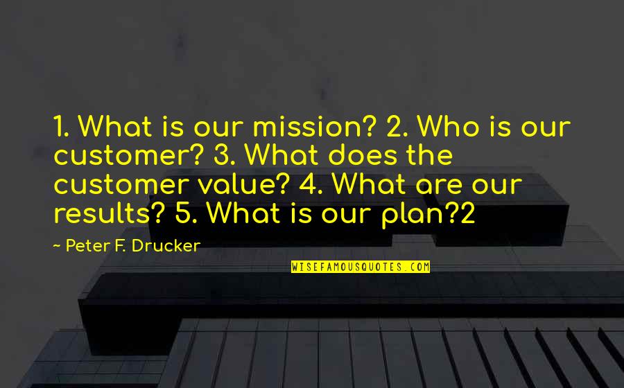 1 1 5 Quotes By Peter F. Drucker: 1. What is our mission? 2. Who is