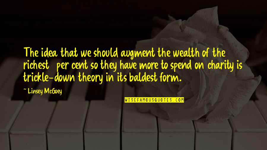 1 1 Quotes By Linsey McGoey: The idea that we should augment the wealth
