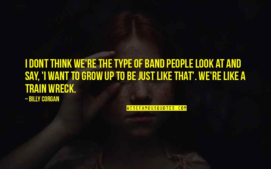 1 Dont Quotes By Billy Corgan: I dont think we're the type of band