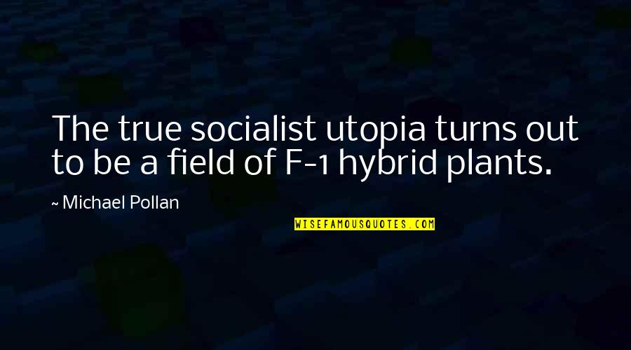 1 Of 1 Quotes By Michael Pollan: The true socialist utopia turns out to be