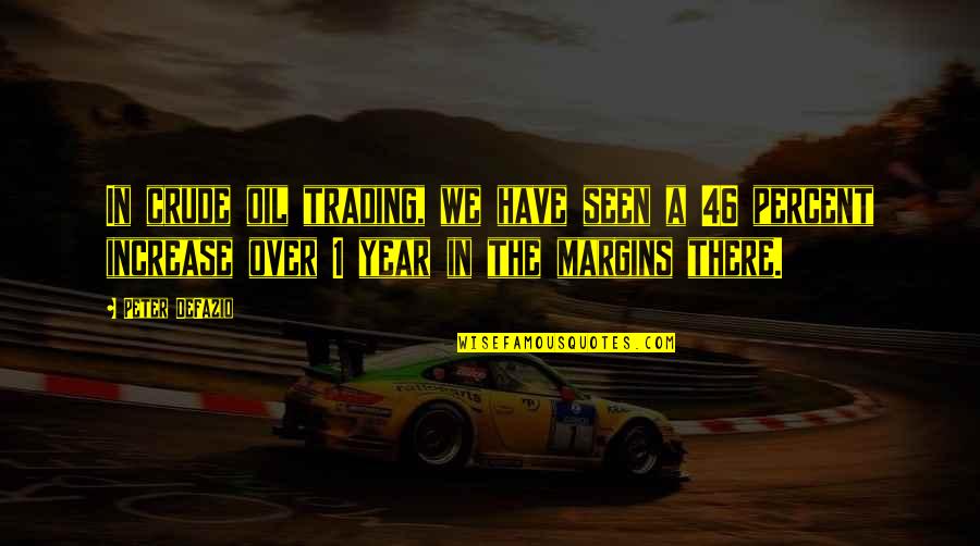 1 Year Quotes By Peter DeFazio: In crude oil trading, we have seen a