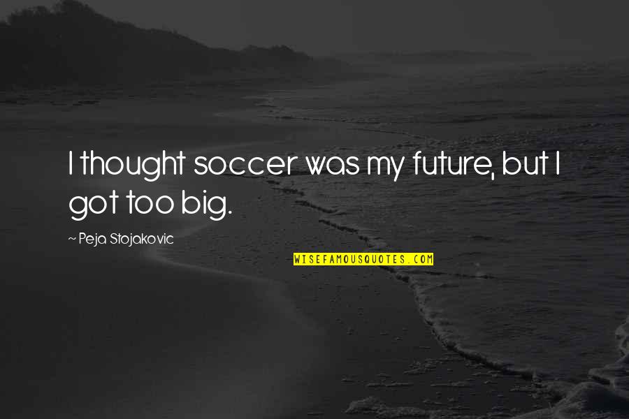 1 Year Relationship Anniversary Short Quotes By Peja Stojakovic: I thought soccer was my future, but I 1 Year Relationship Anniversary Short Quotes By Peja Stojakovic: I thought soccer was my future, but I