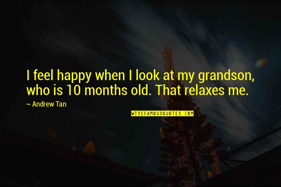 10 Months Quotes By Andrew Tan: I feel happy when I look at my