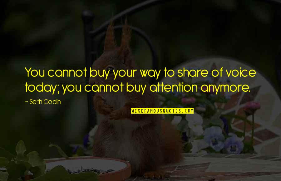 10 Year Friendship Quotes By Seth Godin: You cannot buy your way to share of