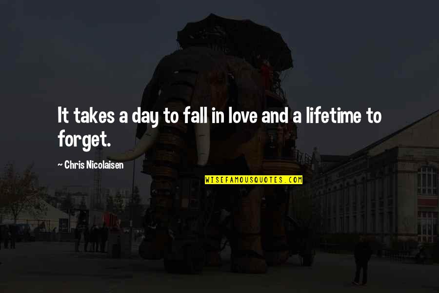 10 Year Treasury Bond Quote Quotes By Chris Nicolaisen: It takes a day to fall in love