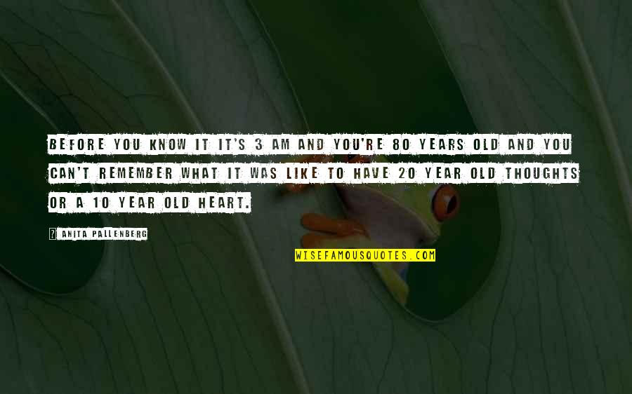 10 Years From Now Quotes By Anita Pallenberg: Before you know it it's 3 am and