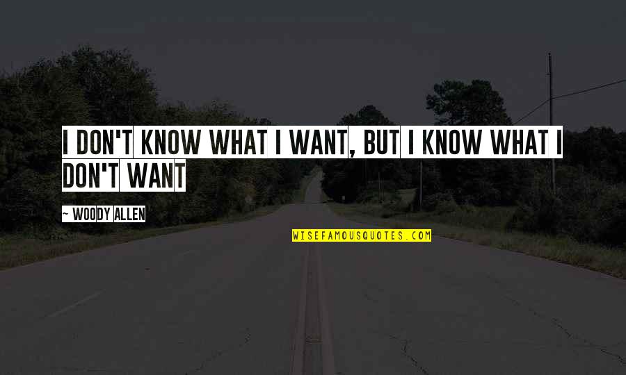 100 Day Of School Quotes By Woody Allen: I don't know what I want, but I