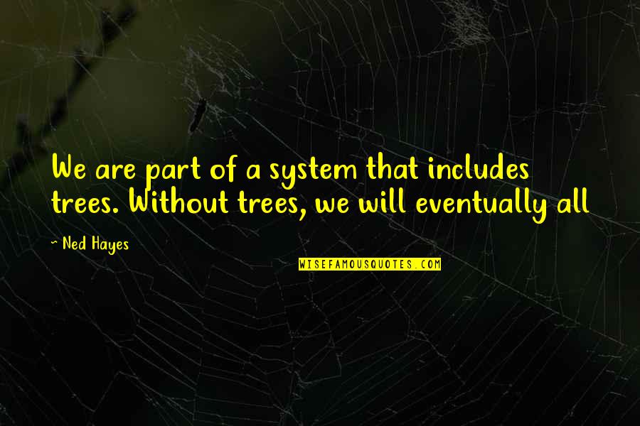 100 Years Solitude Quotes By Ned Hayes: We are part of a system that includes