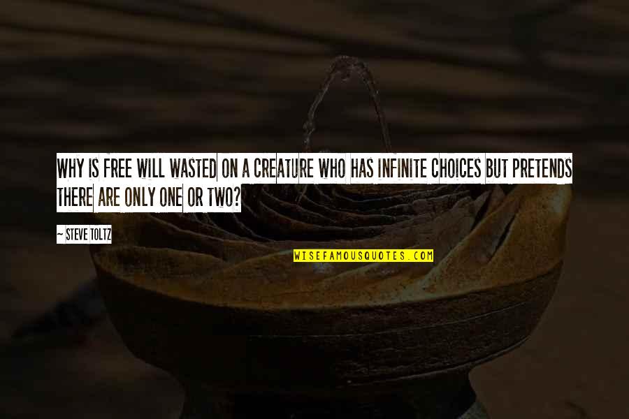 10th Year Anniversary Quotes By Steve Toltz: Why is free will wasted on a creature