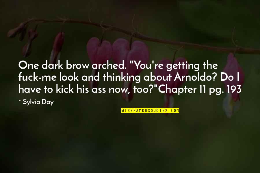 11-Sep Quotes By Sylvia Day: One dark brow arched. "You're getting the fuck-me