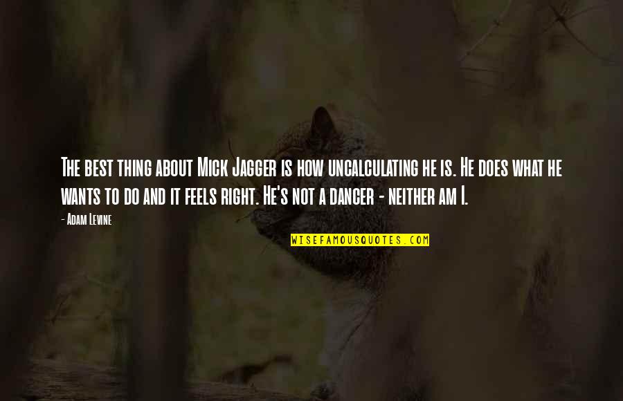 1147 Bulb Quotes By Adam Levine: The best thing about Mick Jagger is how 1147 Bulb Quotes By Adam Levine: The best thing about Mick Jagger is how