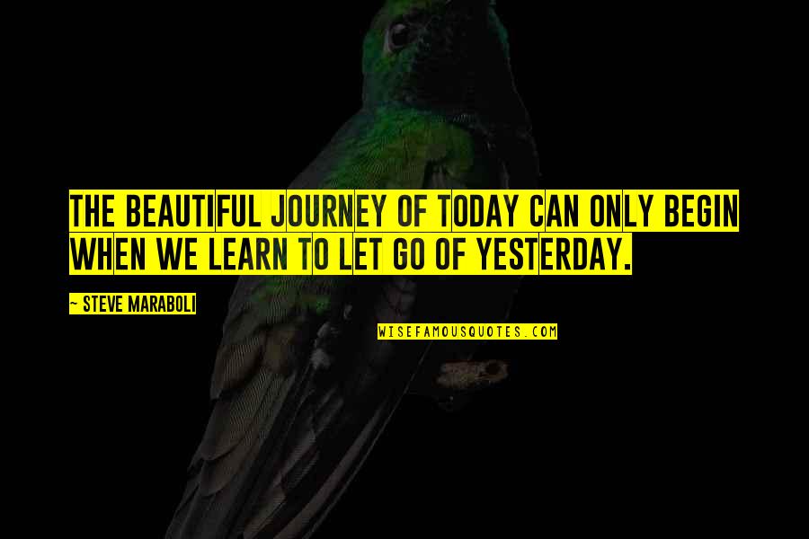 119a Odfw Quotes By Steve Maraboli: The beautiful journey of today can only begin