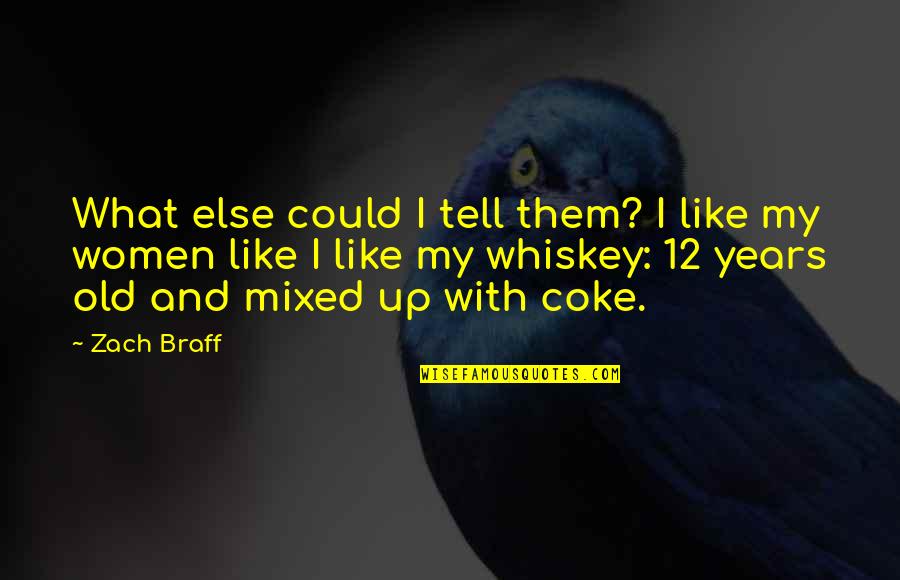 12 Old Quotes By Zach Braff: What else could I tell them? I like