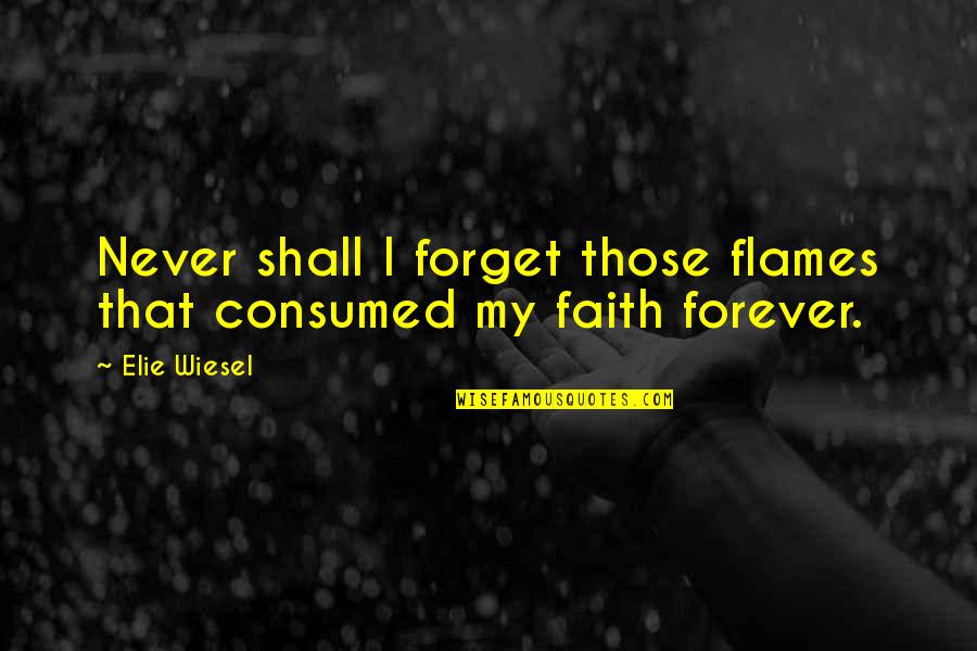 12th July Quotes By Elie Wiesel: Never shall I forget those flames that consumed