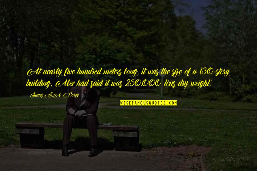 130 Quotes By James S.A. Corey: At nearly five hundred meters long, it was 130 Quotes By James S.A. Corey: At nearly five hundred meters long, it was