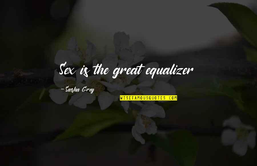 14 Years Birthday Quotes By Sasha Grey: Sex is the great equalizer 14 Years Birthday Quotes By Sasha Grey: Sex is the great equalizer