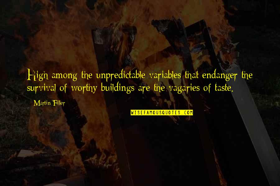 148589m Quotes By Martin Filler: High among the unpredictable variables that endanger the 148589m Quotes By Martin Filler: High among the unpredictable variables that endanger the