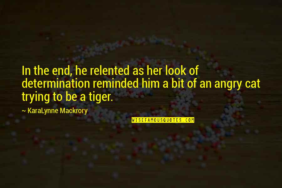 152 Quotes By KaraLynne Mackrory: In the end, he relented as her look