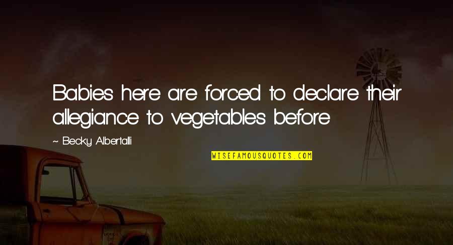 1555 Vine Quotes By Becky Albertalli: Babies here are forced to declare their allegiance