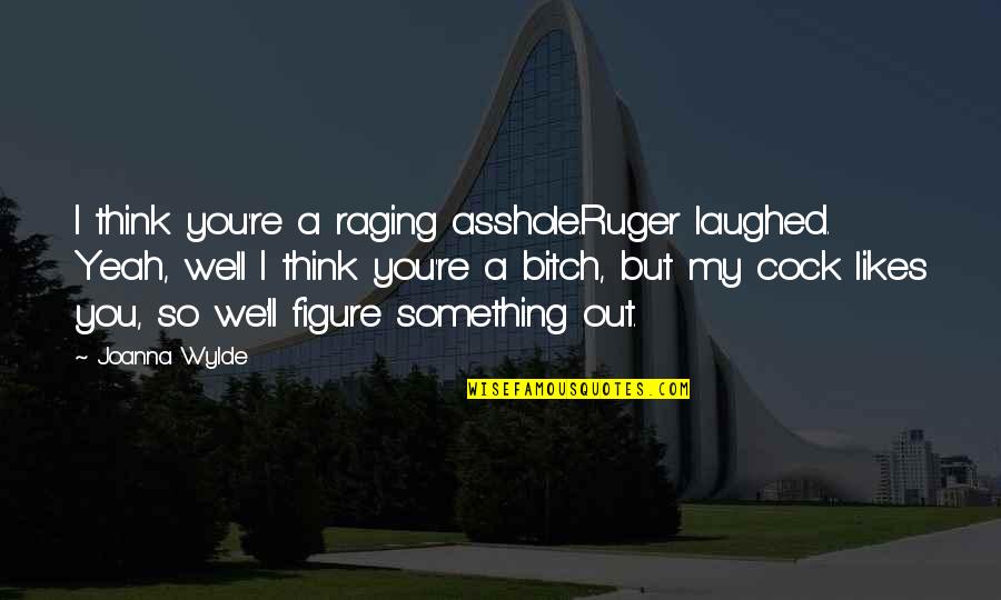 1587 Clydesdale Quotes By Joanna Wylde: I think you're a raging asshole.Ruger laughed. Yeah,