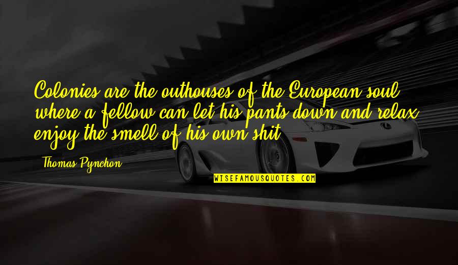 16 December Bangla Quotes By Thomas Pynchon: Colonies are the outhouses of the European soul,