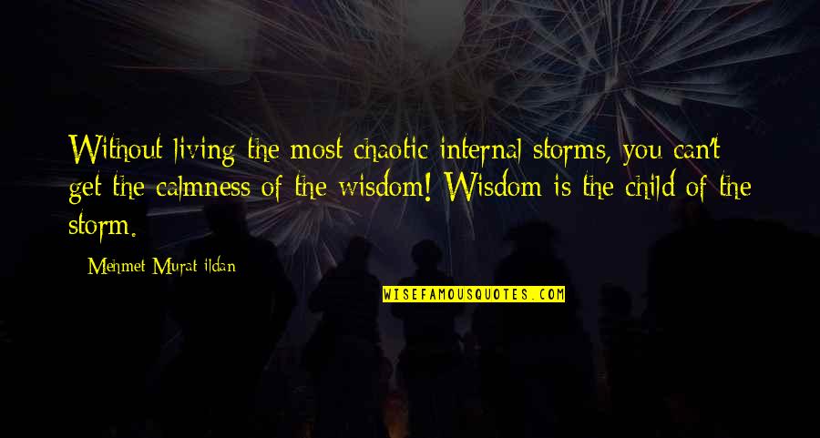 January 16 Quotes By Mehmet Murat Ildan: Without living the most chaotic internal storms, you