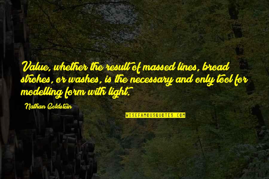 1618 Seafood Quotes By Nathan Goldstein: Value, whether the result of massed lines, broad 1618 Seafood Quotes By Nathan Goldstein: Value, whether the result of massed lines, broad