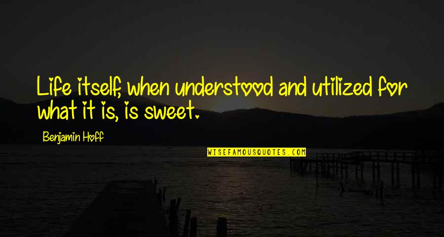 16212460 Quotes By Benjamin Hoff: Life itself, when understood and utilized for what
