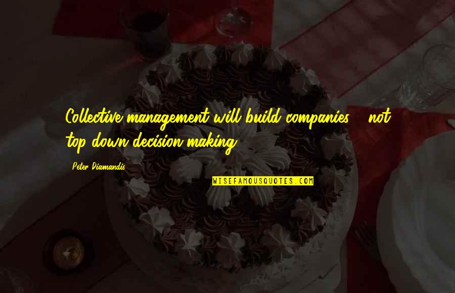 1637 Cornell Quotes By Peter Diamandis: Collective management will build companies - not top-down