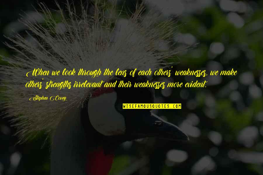 1651 Bulb Quotes By Stephen Covey: When we look through the lens of each 1651 Bulb Quotes By Stephen Covey: When we look through the lens of each