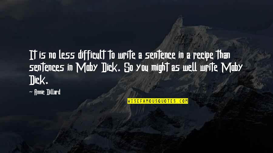 16810 Springfield Quotes By Annie Dillard: It is no less difficult to write a