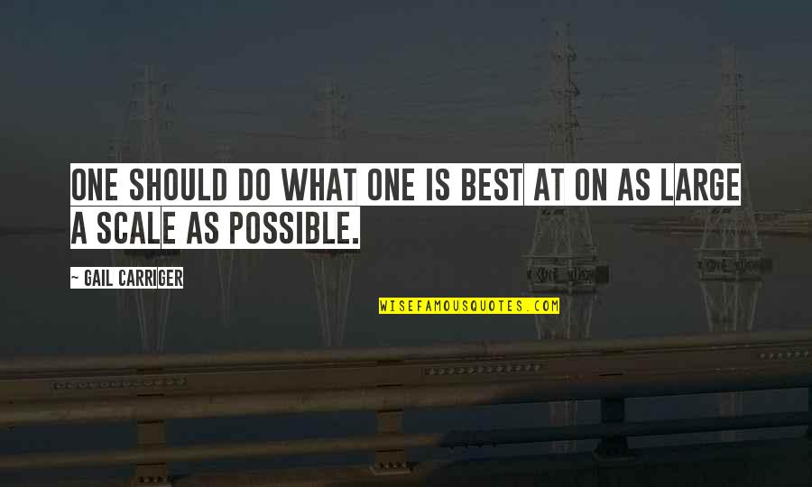 17013 Quotes By Gail Carriger: One should do what one is best at