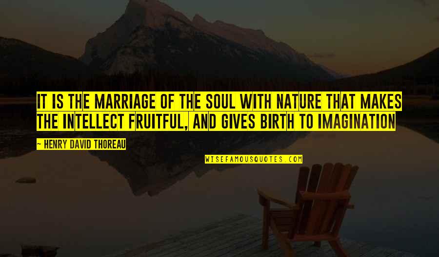 1720 New Holland Quotes By Henry David Thoreau: It is the marriage of the soul with