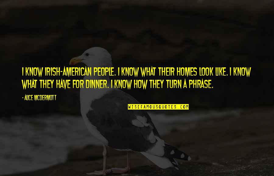 1767 Sawgrass Quotes By Alice McDermott: I know Irish-American people. I know what their