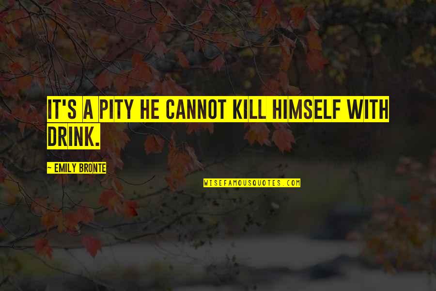 1780 Fashion Quotes By Emily Bronte: It's a pity he cannot kill himself with