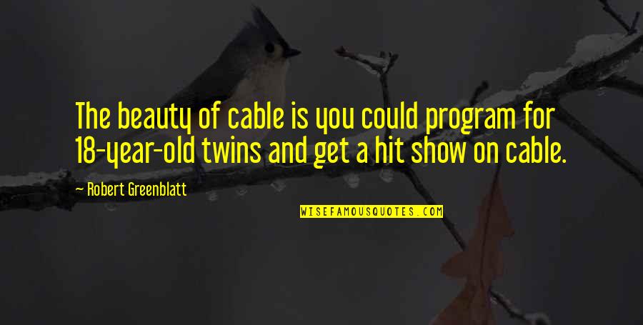 18 Year Old Quotes By Robert Greenblatt: The beauty of cable is you could program