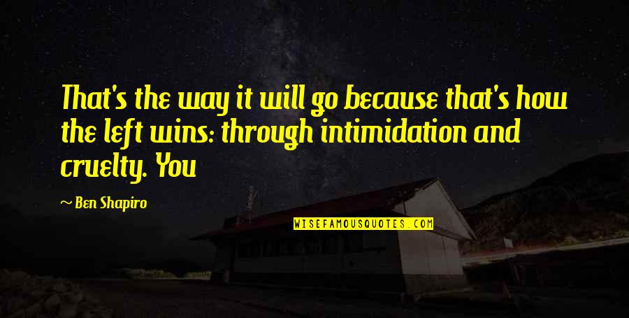 1812348c1 Quotes By Ben Shapiro: That's the way it will go because that's 1812348c1 Quotes By Ben Shapiro: That's the way it will go because that's