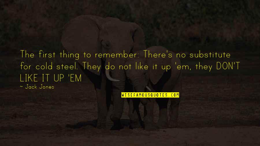 187 Customs Quotes By Jack Jones: The first thing to remember: There's no substitute 187 Customs Quotes By Jack Jones: The first thing to remember: There's no substitute