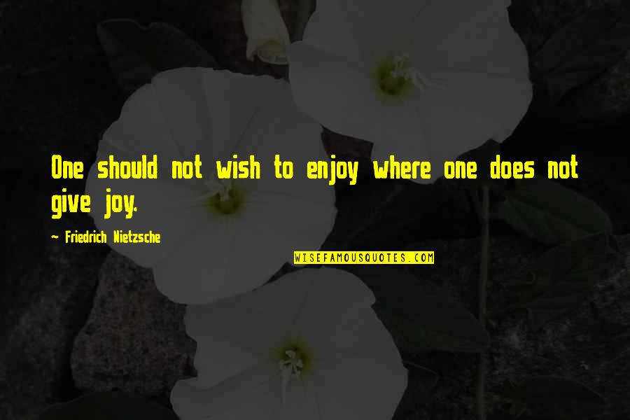 1881 Quotes By Friedrich Nietzsche: One should not wish to enjoy where one 1881 Quotes By Friedrich Nietzsche: One should not wish to enjoy where one
