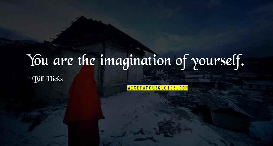 1885 Quotes By Bill Hicks: You are the imagination of yourself.