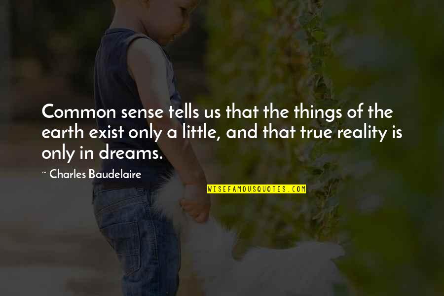 1900s Timeline Quotes By Charles Baudelaire: Common sense tells us that the things of 1900s Timeline Quotes By Charles Baudelaire: Common sense tells us that the things of