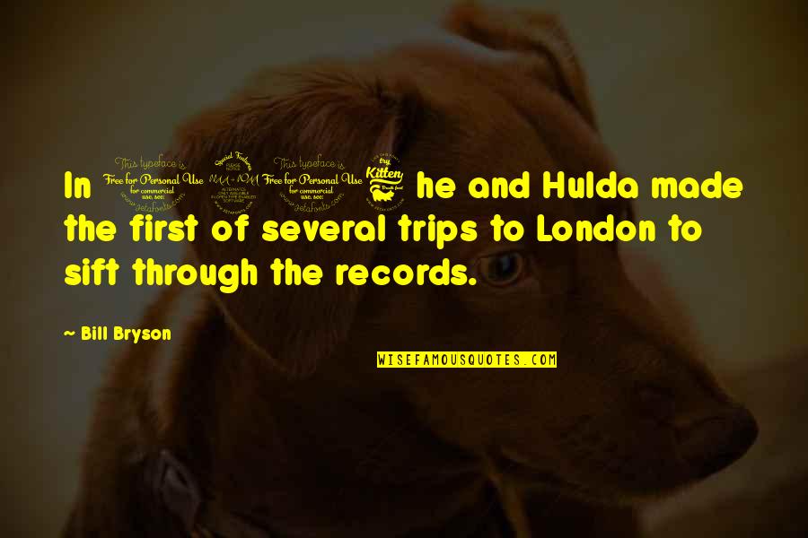 1906 Quotes By Bill Bryson: In 1906 he and Hulda made the first 1906 Quotes By Bill Bryson: In 1906 he and Hulda made the first