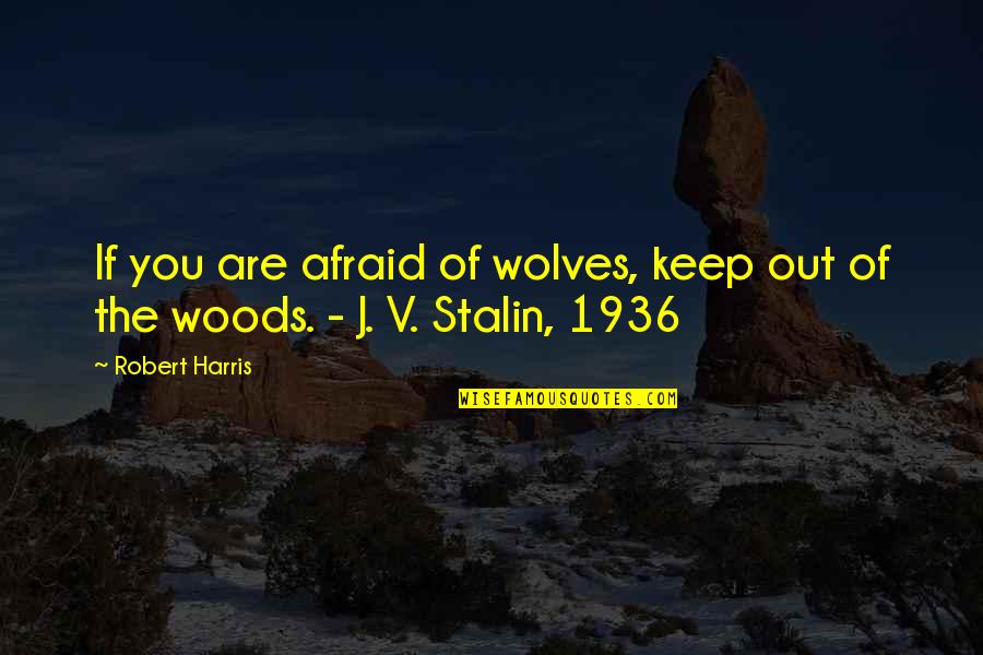 1936 Quotes By Robert Harris: If you are afraid of wolves, keep out