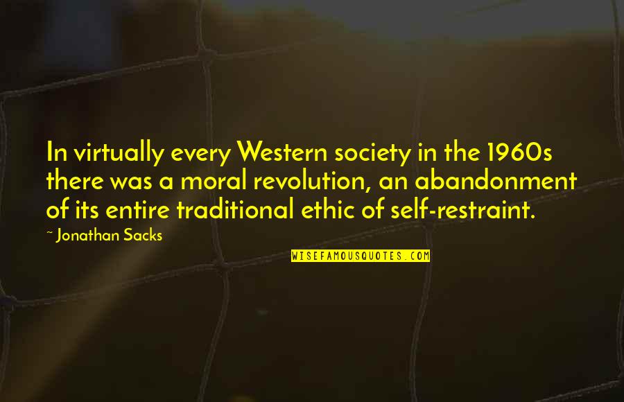 1960s Quotes By Jonathan Sacks: In virtually every Western society in the 1960s
